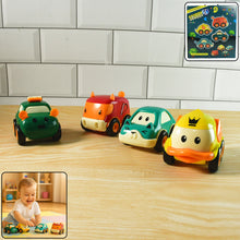 Funwoods Animal Cartoon Pull-back Toy Car - (4 Pc  Set)
