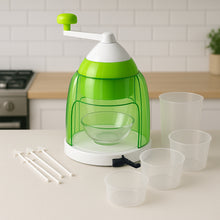 Manual Ice Crusher  Snow Cone Maker With Hand Crank