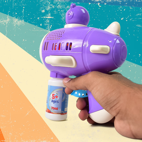 Space Bubble Gun Toy For Kids (With Solution)