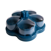 Lotus Shape Rotating Dry Fruit  Snack Organizer Box With Compartments (1 Pc)