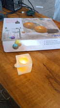 Set Of 12 Led Flameless Decorative Candles  Square Shape Tealight Lamps