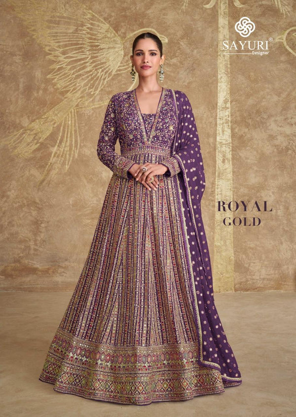 Royal Gold Anarkali Gown