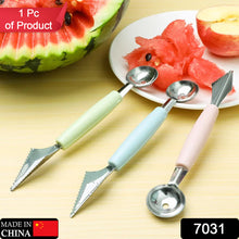 7031 Multifunctional Stainless Steel Fruit Vegetable Pattern Carving Knife Peeler Corer Spherical Dig Ball Scoop Garnishing Dig Ball Spoon Kit.