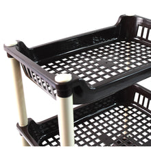 Apex Small Multiuse Plastic Storage Rack Organizer 3-tier