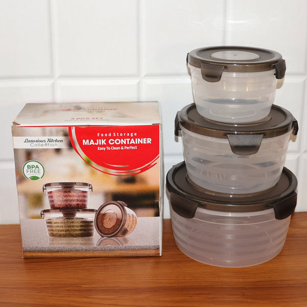 Food Storage Container - (3 Pc  Set)