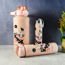 Cartoon Printed Water Bottle - (3 Pc  Set)