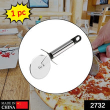 2732 Stainless Steel Pizza Cutter Pastry Cake Slicer Sharp Wheel Type