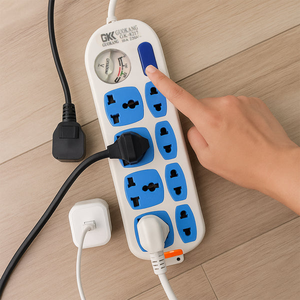 8 Socket Heavy Duty Power Extension Board (10 Mtr.  1 Pc)